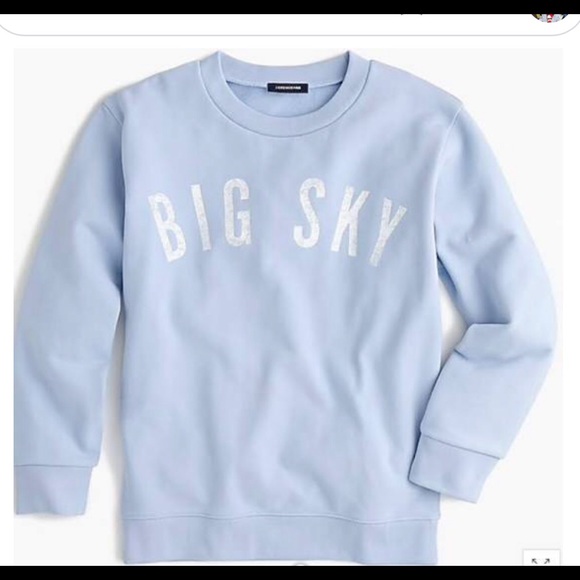 J. Crew Big Sky Crewneck Sweatshirt Size S - Picture 5 of 6